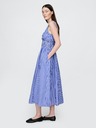 GAP Poplin midi obleka z žepi GAP