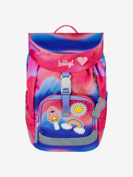 BAAGL  Rdeči šolski nahrbtnik Airy Hippie Baagl