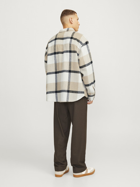 Jack & Jones Jack & Jones Moška bež majica za vrhnja oblačila