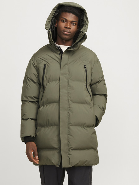 Jack & Jones Kaki moški zimski prešiti plašč Jack & Jones Alpha