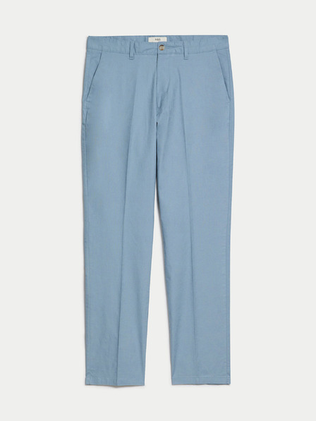 Marks & Spencer Modre moške hlače chino s platnom Marks & Spencer