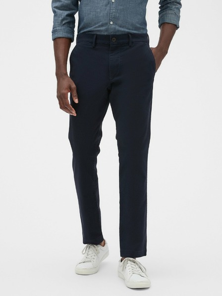 GAP Nohavice essential khaki strih úzky GapFlex GAP