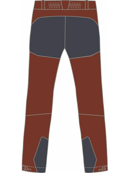 Kilpi Moške športne hlače Kilpi VILLAIN-M Dark Red