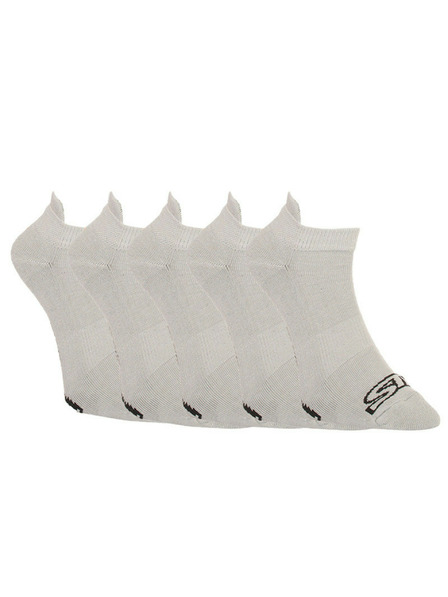 Styx 5PACK Styx nizke nogavice sive barve