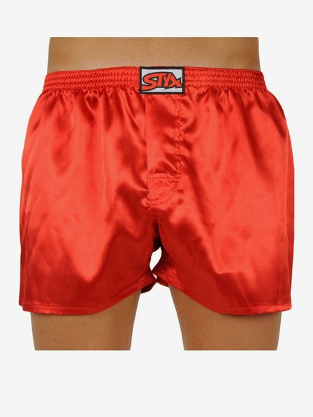 Styx Moške hlače Styx Classic gumijaste hlače rdeče satenaste