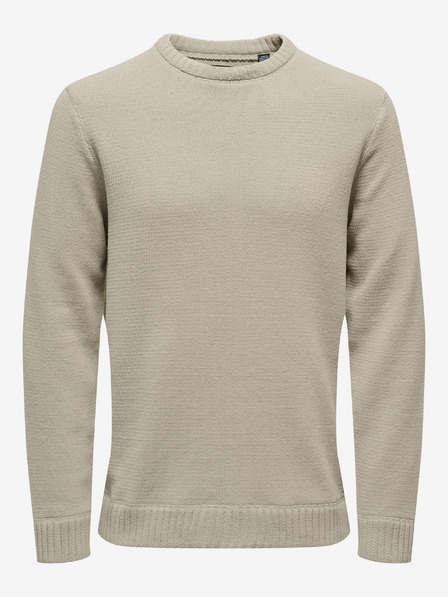 ONLY & SONS Bež moški pulover ONLY & SONS Ese