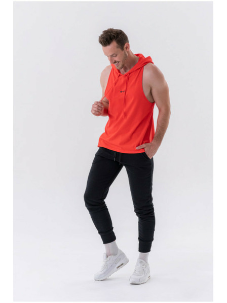 Nebbia Fitnes majica s kapuco 323 Rdeča Nebbia