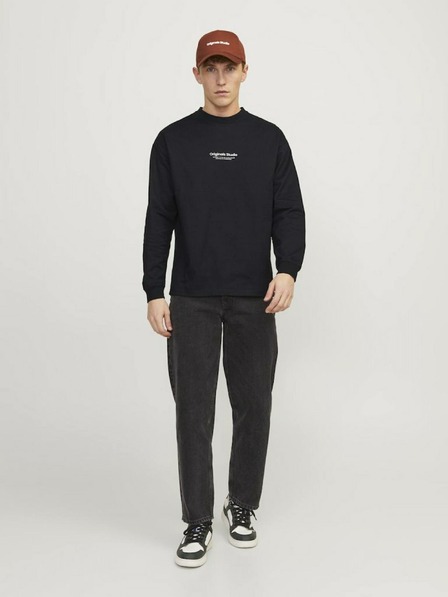 Jack & Jones Moška črna majica Jack & Jones