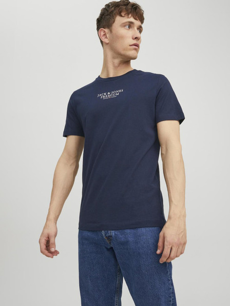 Jack & Jones Jack & Jones temno modra moška jopa s kapuco