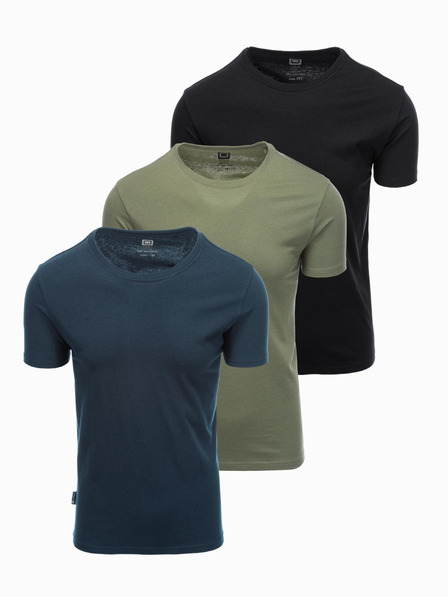 Ombre Clothing Moška majica brez potiska - mešanica 3 kosov Z29 Ombre Clothing