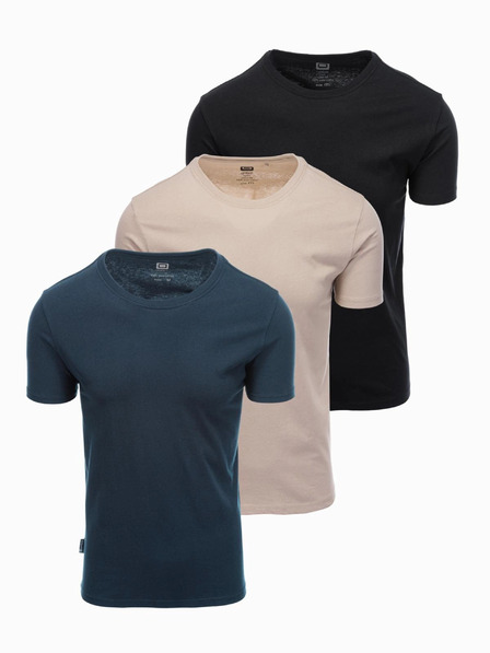 Ombre Clothing Moška majica brez potiska - mešanica 3 kosov Z29 Ombre Clothing