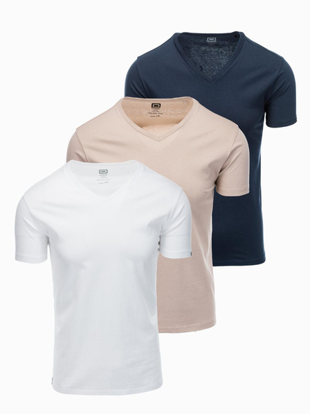 Ombre Clothing Moška majica brez potiska - mešanica 3 kosov Z29 Ombre Clothing