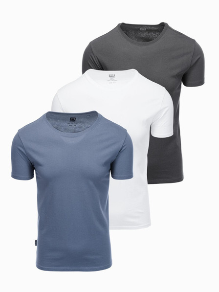 Ombre Clothing Moška majica brez potiska - mešanica 3 kosov Z29 Ombre Clothing