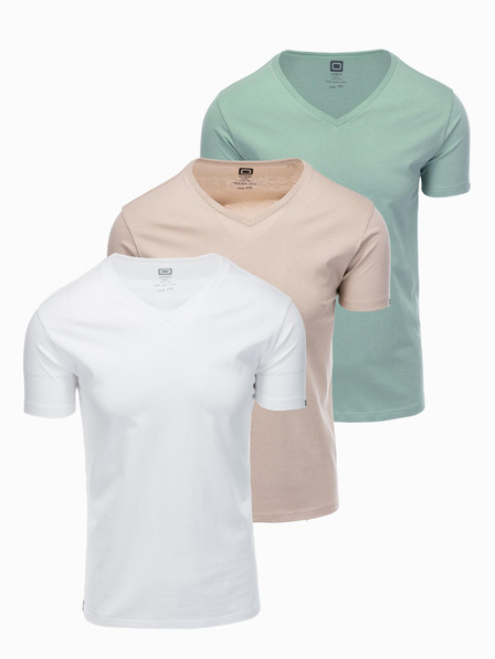 Ombre Clothing Moška majica brez potiska - mešanica 3 kosov Z29 Ombre Clothing