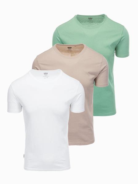Ombre Clothing Moška majica brez potiska - mešanica 3 kosov Z29 Ombre Clothing