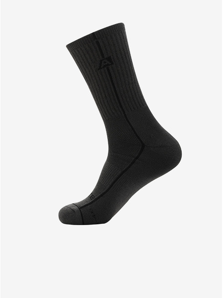 ALPINE PRO Unisex nogavice z antibakterijsko obdelavo ALPINE PRO BANFF 2 sive barve