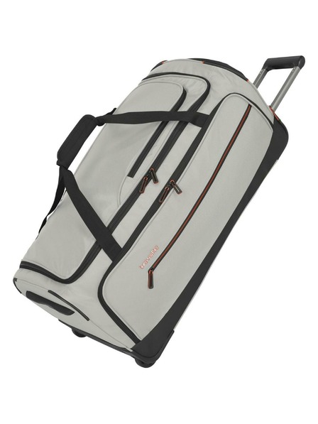 Travelite Potovalna torba Travelite Crosslite 5.0 Kolesca Duffle L Peščena bela