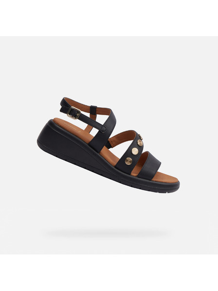 Geox Črne ženske sandali Geox Meliconia