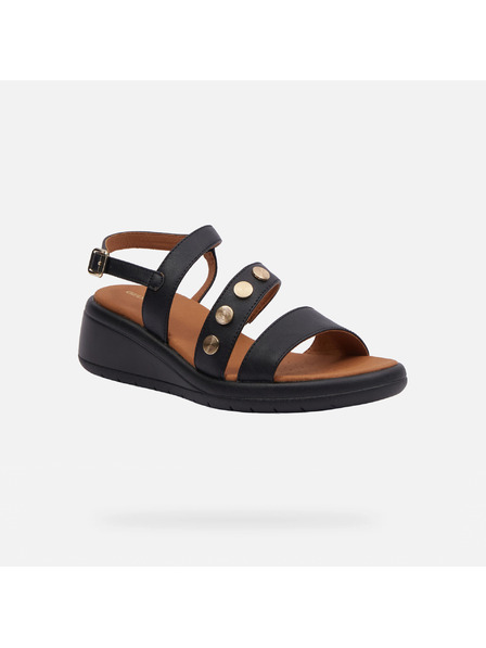 Geox Črne ženske sandali Geox Meliconia