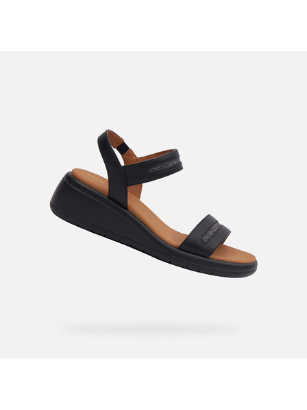 Geox Črne ženske sandali Geox Meliconia