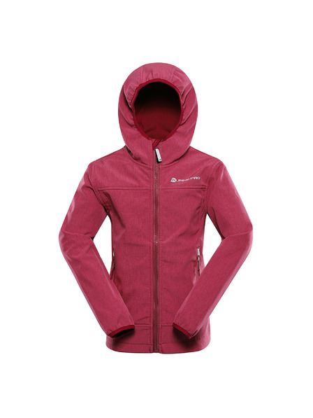 ALPINE PRO Otroška softshell jakna z membrano ALPINE PRO OMANO 2 raspberry