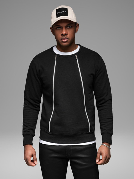 Ombre Clothing Oprana moška jopa z dekorativnim šivom pri izrezu Ombre Clothing