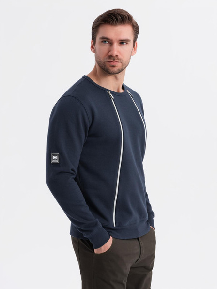 Ombre Clothing Oprana moška jopa z dekorativnim šivom pri izrezu Ombre Clothing