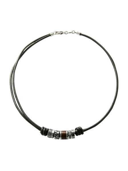 Fossil Moški usnjeni obesek Fossil JF84068040