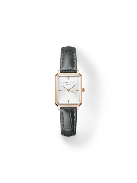Rosefield Ženske ure Rosefield Octagon XS Grey Leather OWGLR-O87