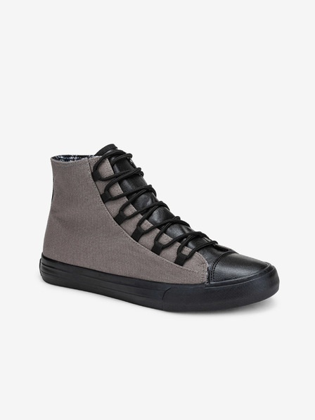 Ombre Clothing Črno-sivi moški športni copati Ombre Clothing T378
