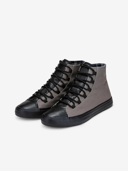 Ombre Clothing Črno-sivi moški športni copati Ombre Clothing T378