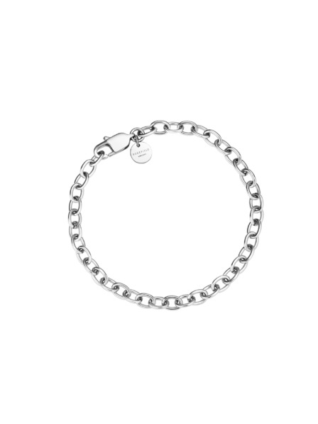 Rosefield Rosefield zapestnica srebrne barve Oval Chainlink JBOCS-J594