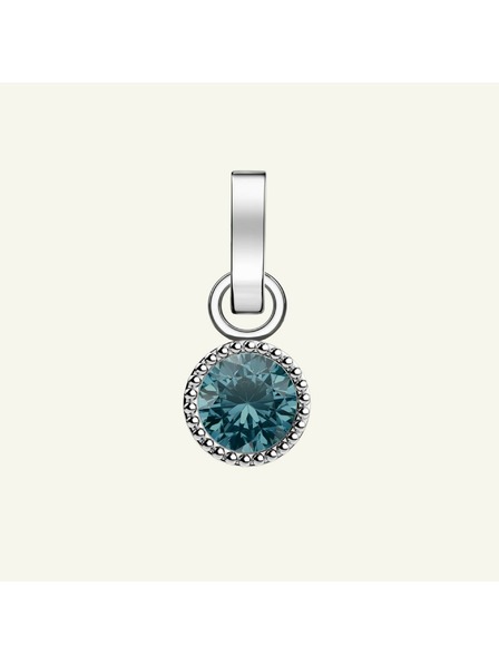 Rosefield Rosefield obesek srebrne barve Birthstone December barva