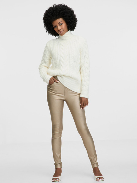 Orsay Zlate ženske skinny fit kavbojke ORSAY