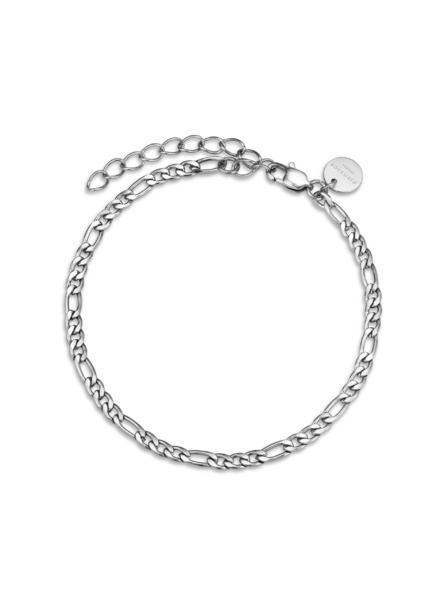Rosefield Rosefield zapestnica srebrne barve Figaro Chain JBFCS-J533