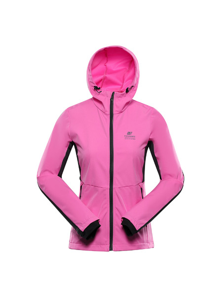 ALPINE PRO Ženska softshell jakna z obdelavo dwr ALPINE PRO KERAKA neon pink