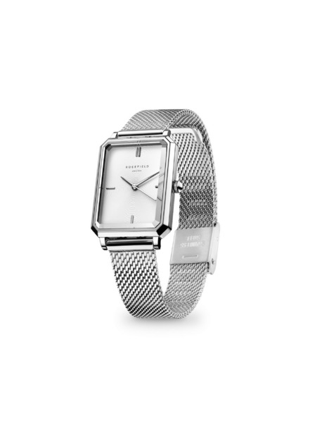 Rosefield Ženska ura Rosefield Octagon XS Mesh Silver OWSMS-O74