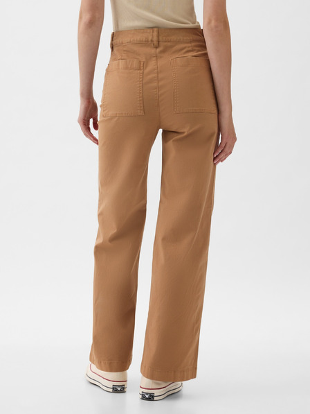 GAP Hlače Khaki Wide GAP