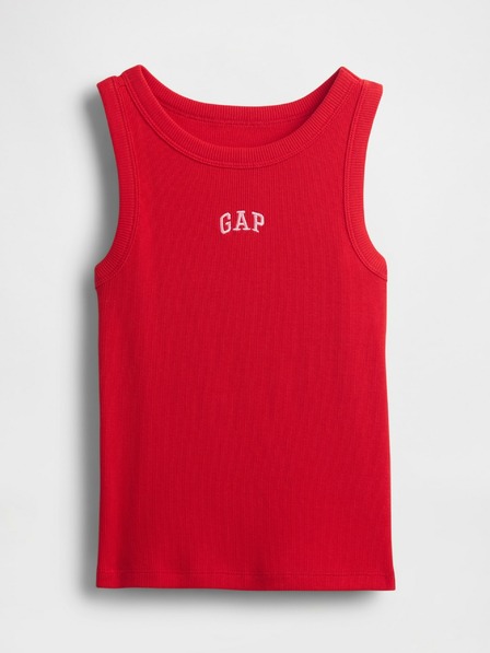 GAP Otroška rebrasta majica s logom GAP