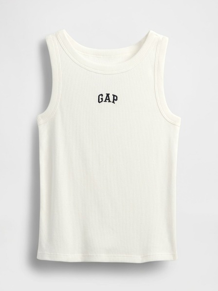 GAP Otroška rebrasta majica s logom GAP