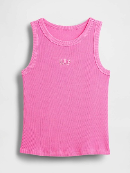 GAP Otroška rebrasta majica s logom GAP