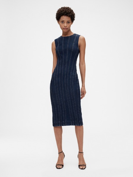 GAP Džins midi obleke GapStudio by Zac Posen GAP