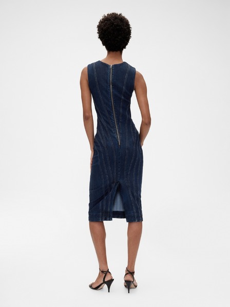 GAP Džins midi obleke GapStudio by Zac Posen GAP