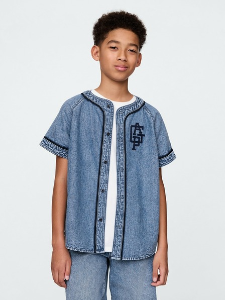 GAP Otroška jeans srajca Baseball Americana GAP
