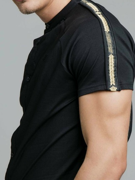 Siksilk Črna moška srajca SikSilk