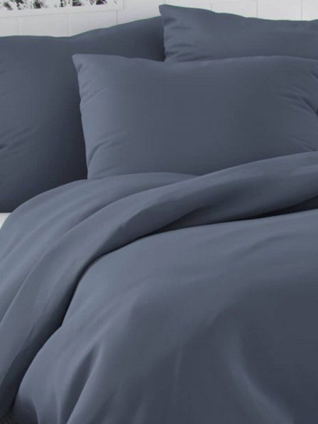 Kvalitex Saténové francúzske posteľné obliečky LUXURY COLLECTION 1+2, 240x200, 70x90cm tmavo šedé